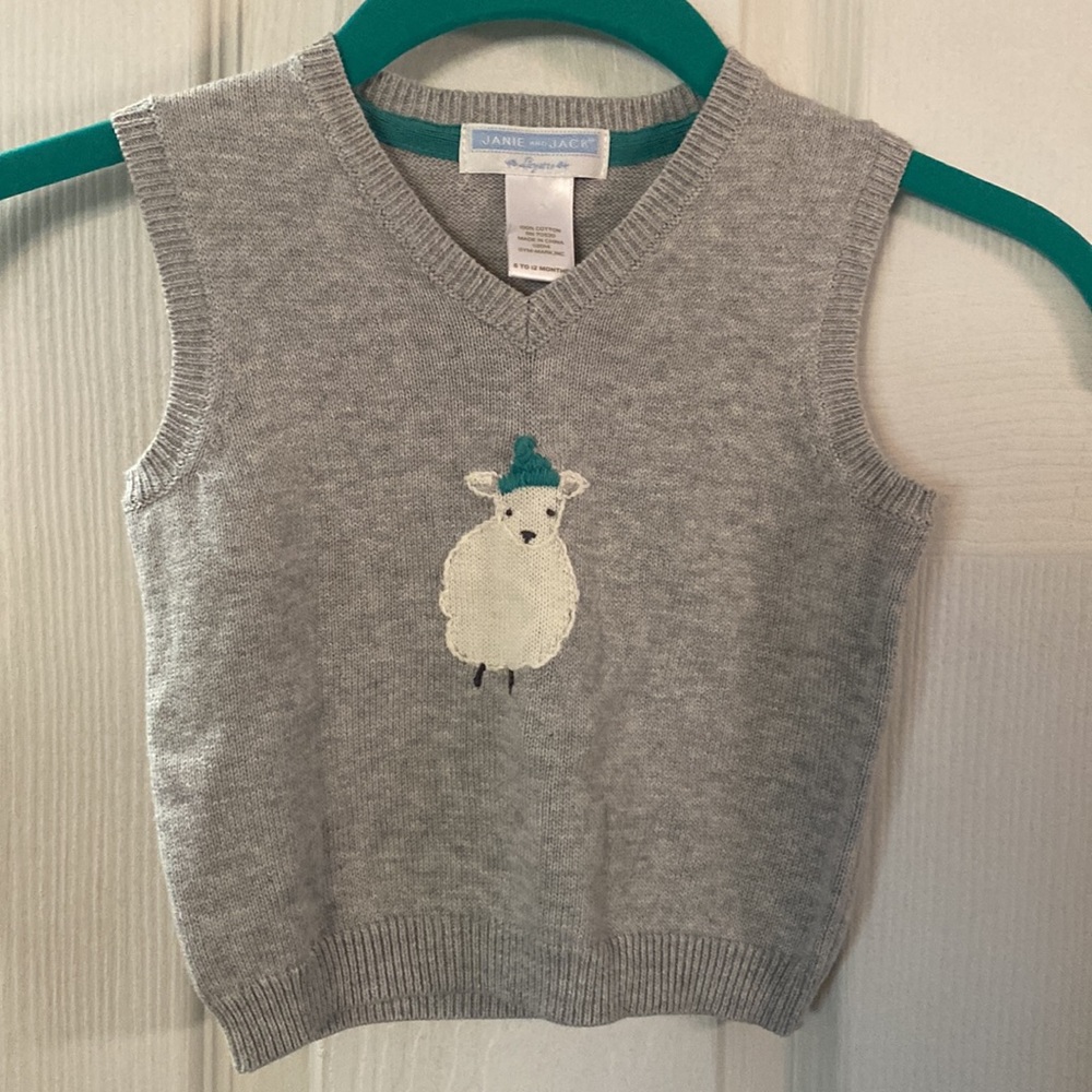 Beautiful {Light Weight] Sweater Vest-Janie and Jack Layette